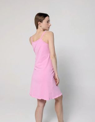 Ночная рубашка с клипсами для кормления (розовая), премиум стрейч-кулир, 46-48